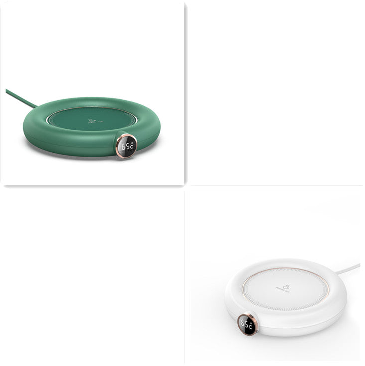 USB Electric Mug Warmer Plate with LED Display – Adjustable 3-Level Heating for Home & Office