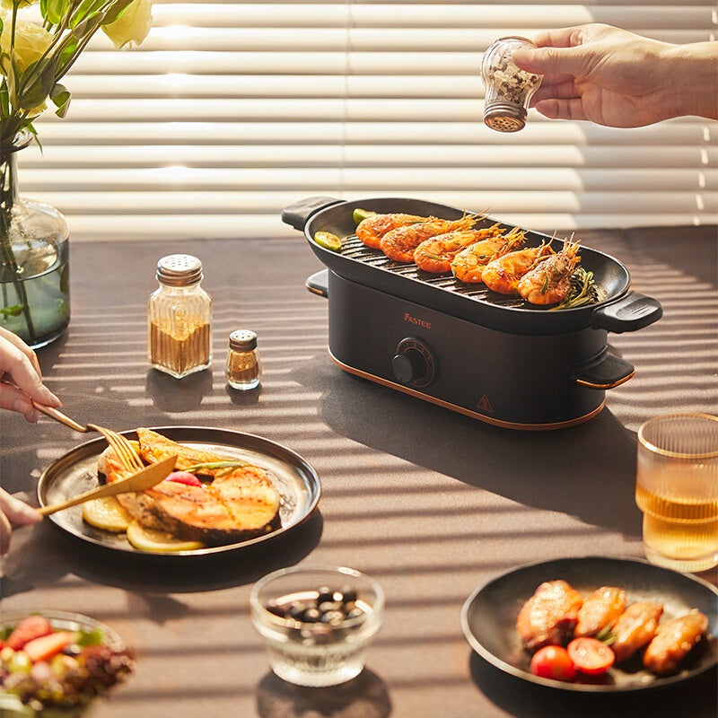 Smoke-Free Mini Electric BBQ Grill