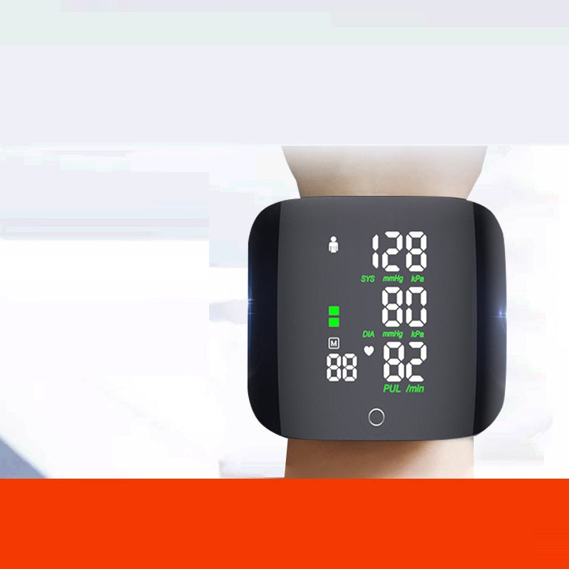 Voice-Guided Digital Blood Pressure Monitor – One-Button Smart Home Health Tracker