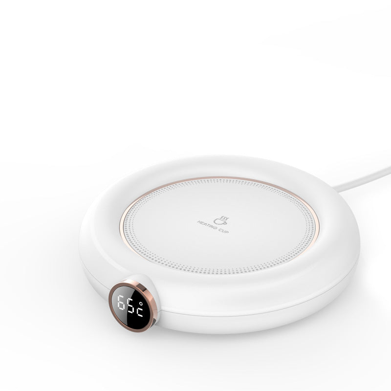 USB Electric Mug Warmer Plate with LED Display – Adjustable 3-Level Heating for Home & Office