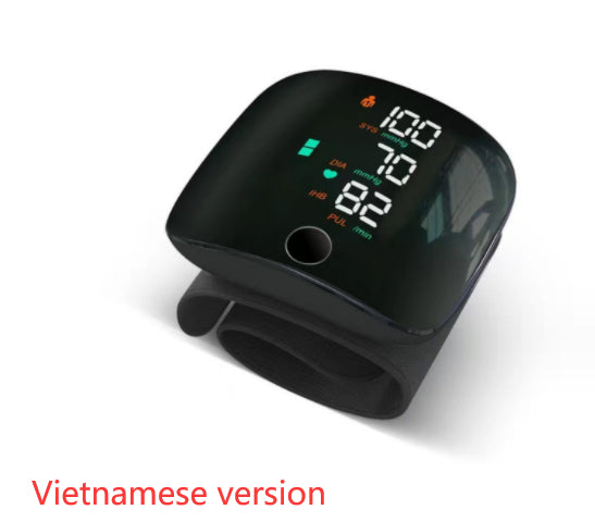 Voice-Guided Digital Blood Pressure Monitor – One-Button Smart Home Health Tracker