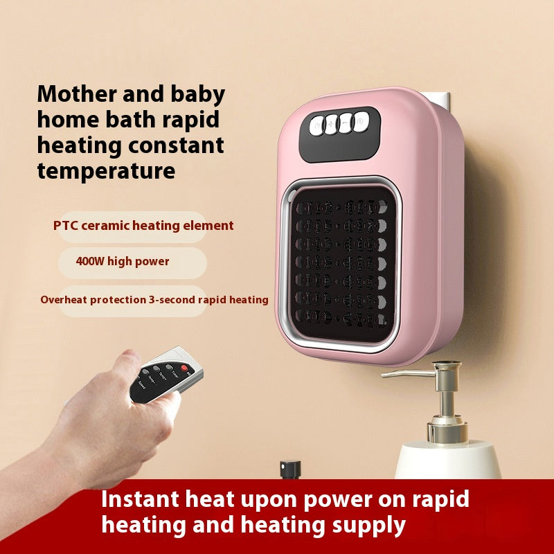 Compact Wall-Mounted Electric Heater – Remote Control & Quiet Heating