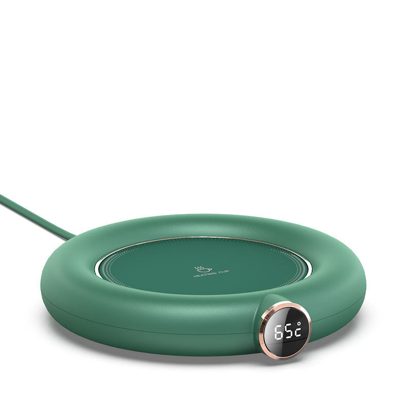 USB Electric Mug Warmer Plate with LED Display – Adjustable 3-Level Heating for Home & Office